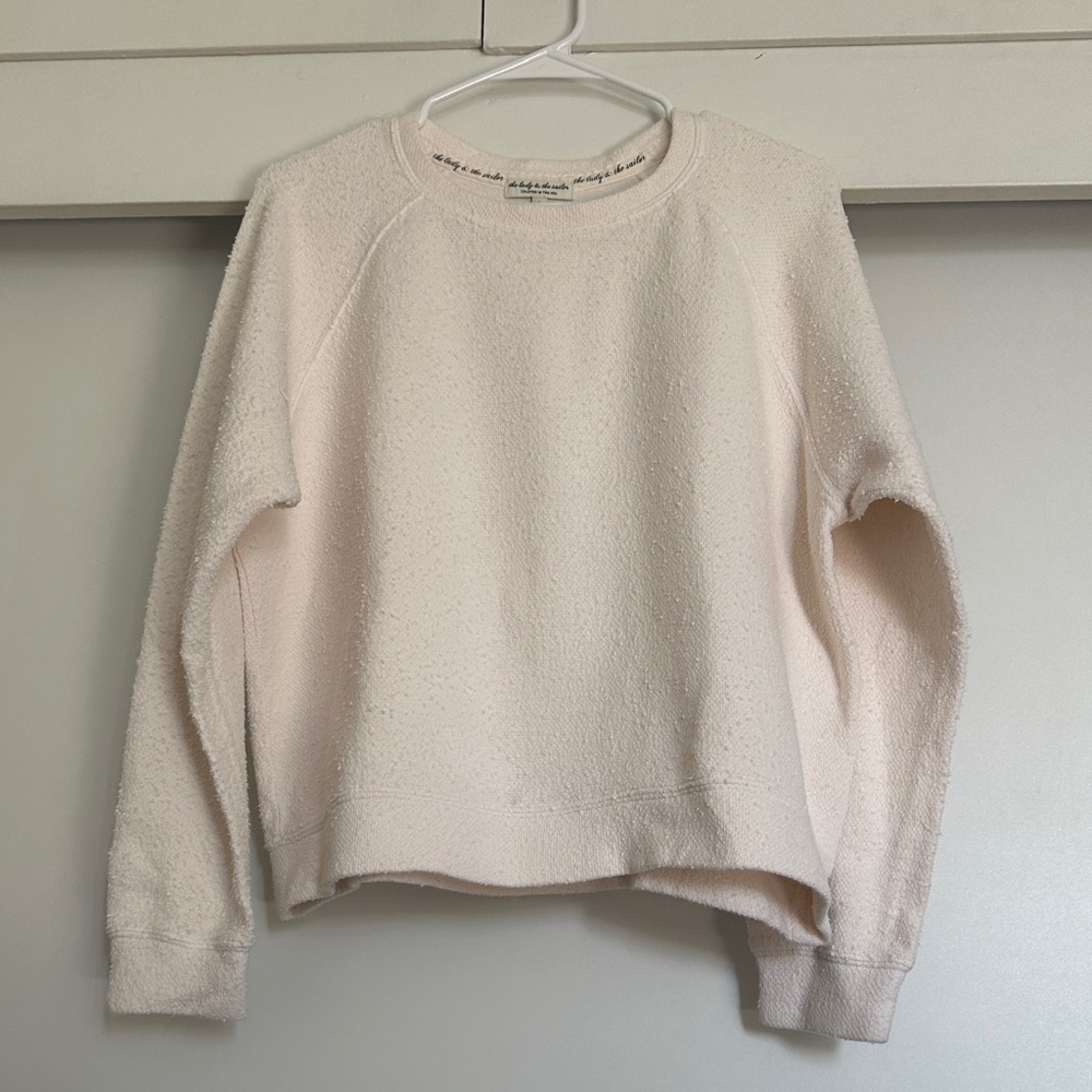 The Lady & the sailor SCozy Cream Crew Neck Sweater